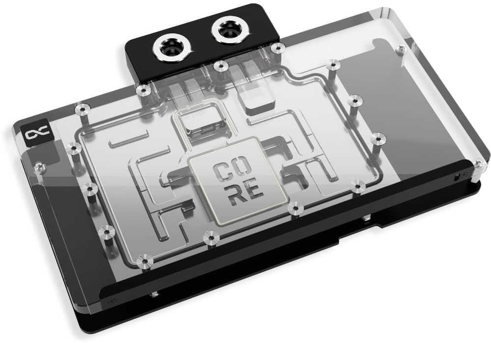 Chłodzenie wodne Alphacool Core RX 9070 TUF/Prime GPU Blok wodny, z tylną płytką - akryl, ARGB 14779