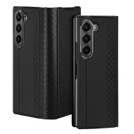 Etui i futerały do telefonów - Etui Dux Ducis Brill skórzane na Samsung Galaxy Z Fold 6 z klapką i kieszonką na kartę - czarne - miniaturka - grafika 1