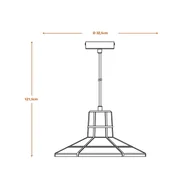 Lampy sufitowe - Lampa wisząca LEDVANCE Concrete Sala, beton, ciemnoszary - miniaturka - grafika 1