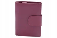 Portfele - LEAS Portfel Skórzany Damski Męski Czerwony Edycja Specjalna - miniaturka - grafika 1