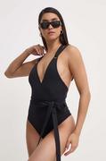 Stroje kąpielowe - MAIO Paris jednoczęściowy strój kąpielowy kolor czarny miękka miseczka Rimini - miniaturka - grafika 1