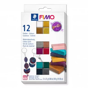 Zestaw masy termoutwardzalnej Fimo Sparkle 12x25g Staedtler - Masy plastyczne - miniaturka - grafika 1