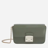 Torebki damskie - Torebka crossbody damska skórzana Furla Metropolis Khaki (8050597362953) - miniaturka - grafika 1