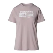 Koszulki sportowe damskie - Koszulka damska The North Face Foundation 0A8BRZ1OA1 - różowa - miniaturka - grafika 1