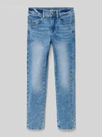Spodnie i spodenki dla dziewczynek - Jeansy o kroju slim fit z mieszanki bawełny - miniaturka - grafika 1