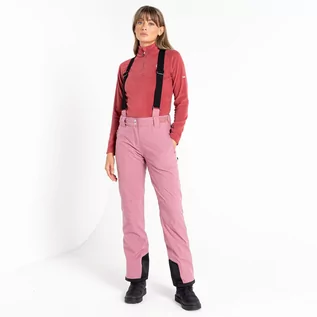Spodnie damskie - Dare 2b - Damskie Spodnie Narciarskie z Szelkami Effused II Różowy, Rozmiar: 34R - grafika 1