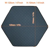 Inne - TEMU Zmywalna Sześciokątna Mata do Korytarza dla Zwierząt 41"x47" - Superchłonna, Antypoślizgowa, Wielokrotnego Użytku, Polarowa dla Psów, Kotów, - miniaturka - grafika 1