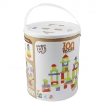 Trefl, 61685, Zabawka drewniana, 100 klocków - Klocki - miniaturka - grafika 1