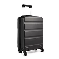 Walizki - Kono 19" walizka kabinowa carry-on, trwała i lekka, walizka ABS hardshell z 4 cichymi kółkami i zamkiem szyfrowym, 55x38x20cm, 33L（Szary） - miniaturka - grafika 1