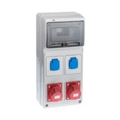 Rozdzielnie elektryczne - Tarel ELEKTRO - PLAST siłowa RS 1 / 8 6241 - 00 / 2 X 2P + Z 2 X 3P + N + Z 16A ELEKTRO - PLAST - miniaturka - grafika 1