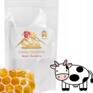 Cukierki - Krówki Miód z Żurawiną Tatrzańskie Raglan Polski Producent 145g - miniaturka - grafika 1
