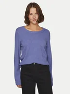 Swetry damskie - Vila Sweter Ril 14054177 Niebieski Regular Fit - miniaturka - grafika 1