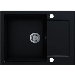 EOS Zlewozmywak granitowy UNITO z ociekaczem (czarny mat) - Zlewozmywaki EOS Zlewozmywak granitowy UNITO z ociekaczem (czarny mat) - Zlewozmywaki - miniaturka - grafika 1