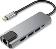 Stacje dokujące i replikatory portów - Stacja/replikator Tradebit USB-C - miniaturka - grafika 1