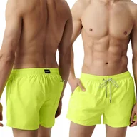 Kąpielówki męskie - Szorty Kąpielowe Męskie ATLANTIC Kąpielówki Neonowe Szybkoschnące - XL - miniaturka - grafika 1