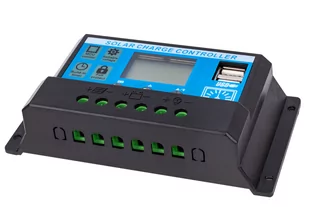 Regulator napięcia paneli ładowania solarnych PWM 12V/24V 10A LCD VOLT POLSKA - Akcesoria do kolektorów i fotowoltaiki - miniaturka - grafika 4