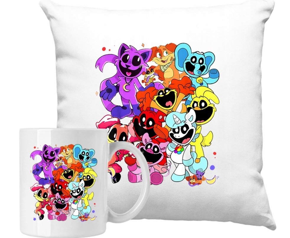 ZESTAW PODUSZKA + KUBEK Smiling Critters Smile Pomysł Na Prezent #4