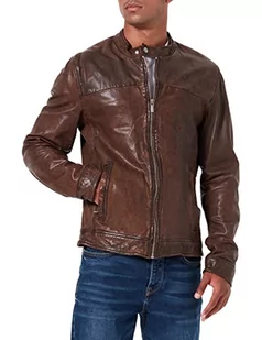 Oakwood Męska kurtka skórzana 60901, brązowy (marron), XL - Kurtki męskie - miniaturka - grafika 1