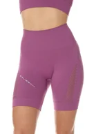Spodnie sportowe damskie - LB10440 krótkie legginsy damskie GYM, Kolor wrzosowy, Rozmiar XL, Brubeck - miniaturka - grafika 1