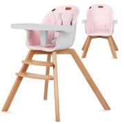 Krzesełka do karmienia - Kidwell Krzesełko do karmienia Nobis 2w1 różowe KRWYNOB03A0 - miniaturka - grafika 1