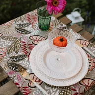 Obrusy i serwetki - Prostokątny bawełniany bieżnik plamoodporny z wzorem Tropik - miniaturka - grafika 1