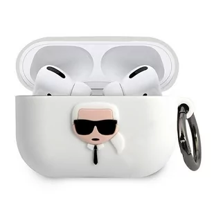 Apple KARL LAGERFELD Karl Lagerfeld Silicone Ikonik etui na AirPods Pro biały KF000548 - Akcesoria do słuchawek - miniaturka - grafika 1