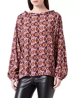 Bluzy damskie - Sisley Damska bluza 5LRELQ02J Blouse, fioletowy i różowy Fantasy 75A, S - miniaturka - grafika 1