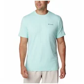 Koszulki sportowe męskie - Koszulka męska Columbia Kwick Hike™ Back Graphic SS Tee Rozmiar: XXL / Kolor: jasnoniebieski - miniaturka - grafika 1