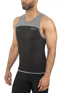 Koszulki sportowe męskie - UYN UYN Running Alpha OW Singlet Mężczyźni, charcoal/sleet grey XL 2020 Koszulki do biegania bez rękawów O101233-J188-XL - grafika 1
