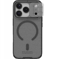 Etui i futerały do telefonów - Etui Nillkin CamShield Pro Magnetic Case do Apple iPhone 17 Pro półprzezroczyste czarne - miniaturka - grafika 1