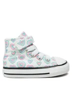 Buty dla dziewczynek - Converse Trampki Chuck Taylor All Star Hearts Easy-On A08379C Kolorowy - miniaturka - grafika 1