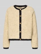 Swetry damskie - Kurtka z dzianiny z listwą guzikową model ‘BESSIE’ - miniaturka - grafika 1