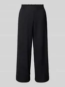 Spodnie damskie - Kuloty o kroju regular fit z elastycznym pasem - miniaturka - grafika 1