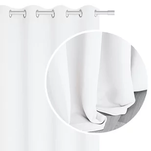 Zasłona 140 x 250 Blackout Przelotki Hold Biały2 - Zasłony - miniaturka - grafika 1