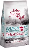 Sucha karma dla psów - Purizon Single Meat 1 kg łosoś ze szpinakiem - miniaturka - grafika 1