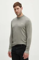 Swetry męskie - Pepe Jeans sweter CASTLE męski kolor zielony lekki PM702442 - miniaturka - grafika 1