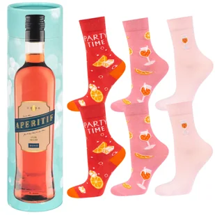 Skarpetki damskie SOXO Aperitif w tubie - 3 Pary-35–40 - Skarpetki damskie - miniaturka - grafika 1