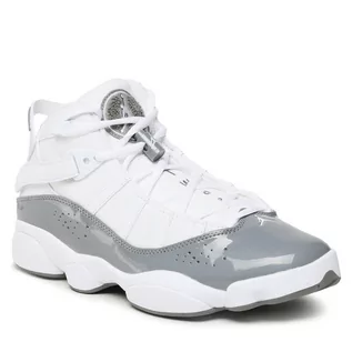 Półbuty męskie - Buty Nike Jordan 6 Rings 322992 121 White/Cool Grey/White - grafika 1