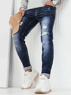 Spodnie męskie - Spodnie męskie granatowe Dstreet UX3916-30 - miniaturka - grafika 1