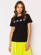 Koszulki i topy damskie - DKNY T-Shirt W3276CNA Czarny Regular Fit - miniaturka - grafika 1