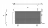 Chłodnice - CHŁODNICA KLIMATYZACJI NRF 350468 73210SG000 SUBARU - miniaturka - grafika 1