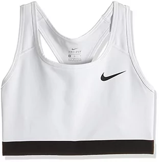 Biustonosze - Nike Damski biustonosz Med Band Non Sports BV3900-100-Large - grafika 1