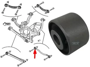 Tuleja wahacza tylnego dolnego poprzecznego wewnętrzna Lancia Thema 2011- - Tuleje - miniaturka - grafika 1