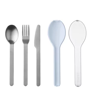 Mepal Mepal Ellipse Nordic Blue 3 Szt Komplet Sztućców Na 1 Osobę Ze Stali Nierdzewnej W Etui - Zestawy sztućców - miniaturka - grafika 1