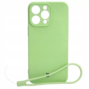 Etui Bizon Case Silicone do iPhone 15 Pro Max, jasnozielone - Etui i futerały do telefonów - miniaturka - grafika 1