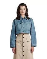 Kurtki damskie - G-STAR RAW Cropped Denim kurtka damska, Niebieski (Antique Faded Moonlit Ocean D318-d869), S - miniaturka - grafika 1