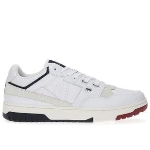 Buty Tommy Hilfiger Basket Street Mix FM0FM04970-YBS - białe - Buty sportowe męskie - miniaturka - grafika 1