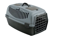 Sprzęt podróżny i transportery dla psów - Zolux Zolux Transporter GULLIVER 3 z plastikowymi drzwiczkami kol. niebieski/ciemny brąz (422095BAC) Dostawa GRATIS od 99 zł + super okazje - miniaturka - grafika 1