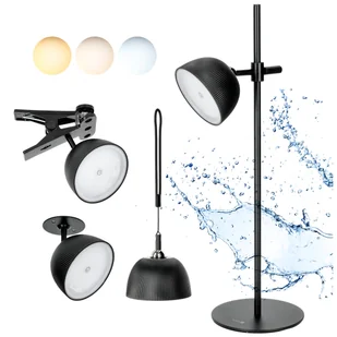 Lampka LED FLORENCE 3,5W regulacja barwy światła CZARNA 4w1 ładowanie USB - Lampy stojące - miniaturka - grafika 1
