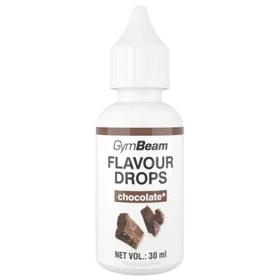 GymBeam Flavor Drops, krople aromatyzujące, chocolate, 30 ml - Soki i napoje niegazowane - miniaturka - grafika 1